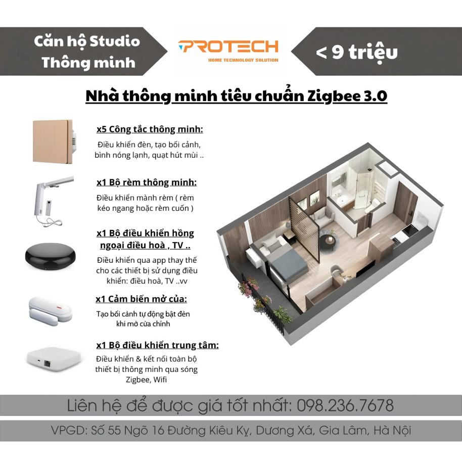 GÓI NHÀ THÔNG MINH CHO CĂN STUDIO